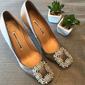 Manolo Blahnik Satin Pump